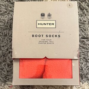 Hunter Coral Neon Pink Boot Socks for Original Tall Hunter Boots